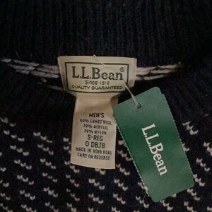 Men’s Size Small LL Bean Cold Weather Sweater NWT